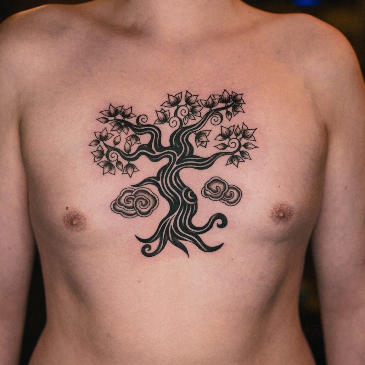 Blackwork Tree Tattoo GOOD TIMES INK