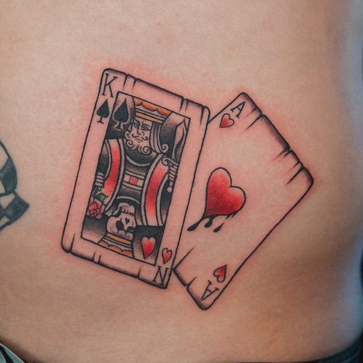 King and Queen Card Tattoos: Classic & Bold