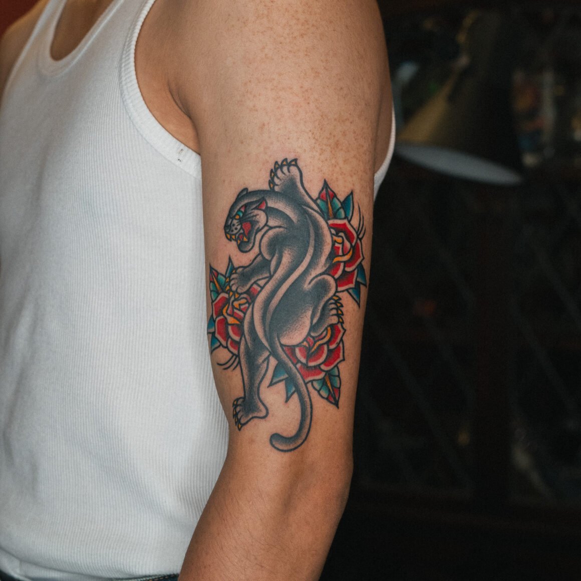 American Traditional Black Panther - GOOD TIMES INK, image size:1160x1160