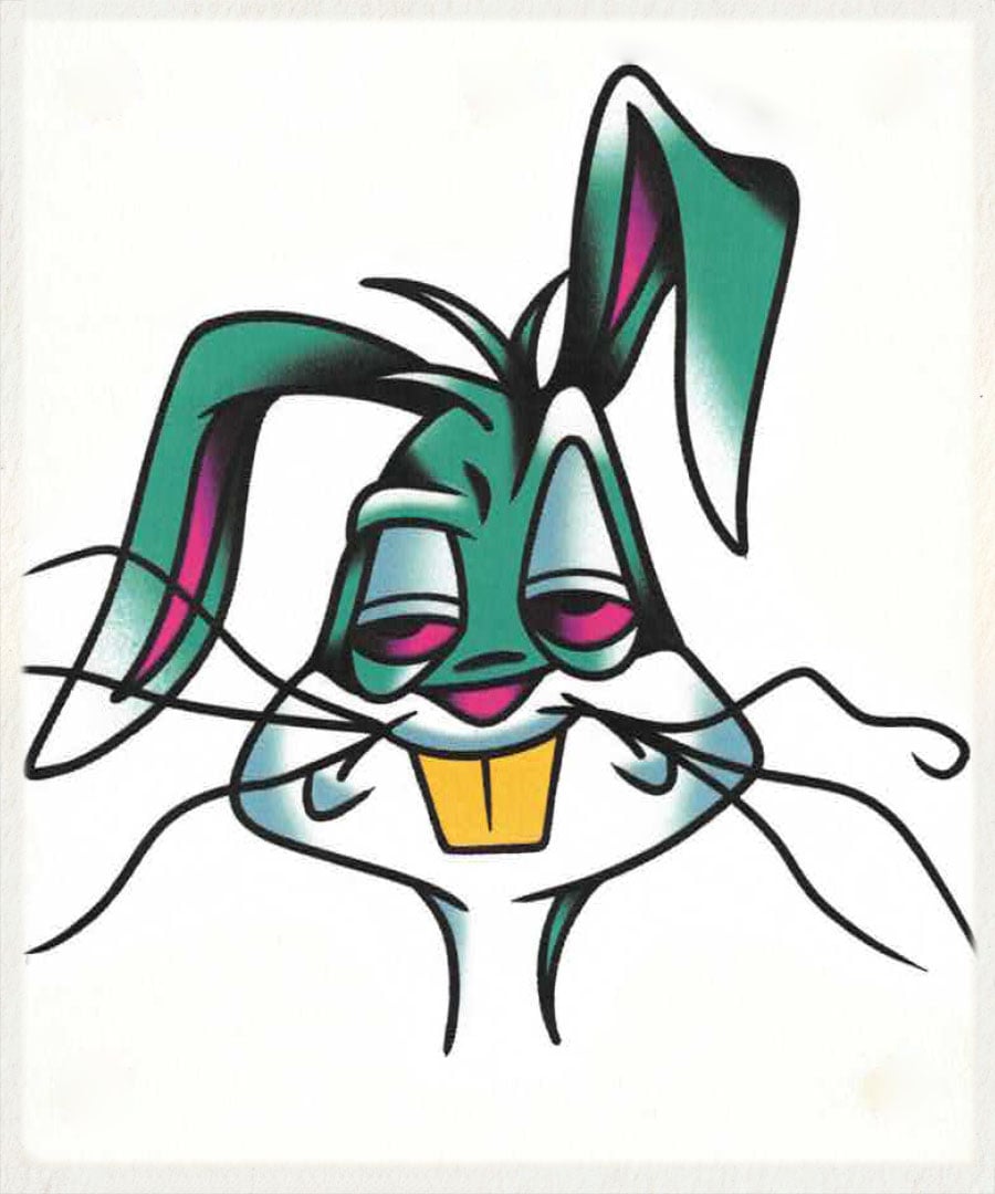 Cartoon Rabbit Flash - GOOD TIMES INK